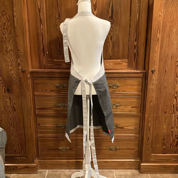 NWT Rue Montmartre gray apron OS - Picture 5 of 14